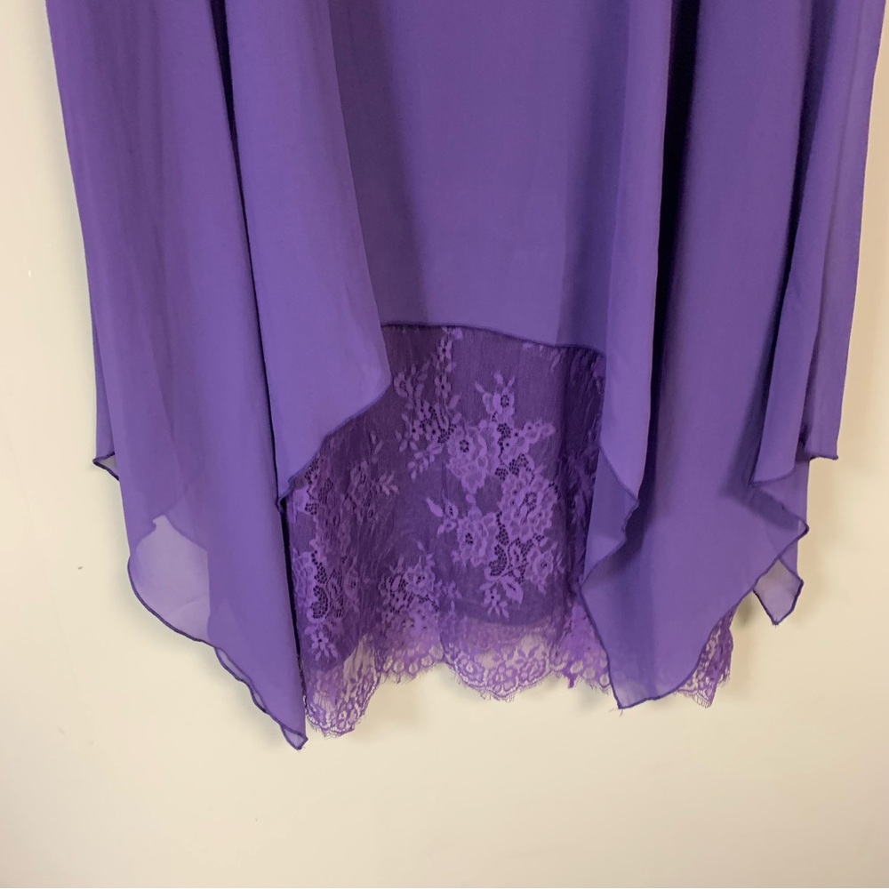 Lace Dress Women 2XL Purple Formal Party Mother Bride Wedding Guest Event Summer - Picture 7 of 12